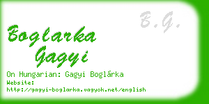 boglarka gagyi business card